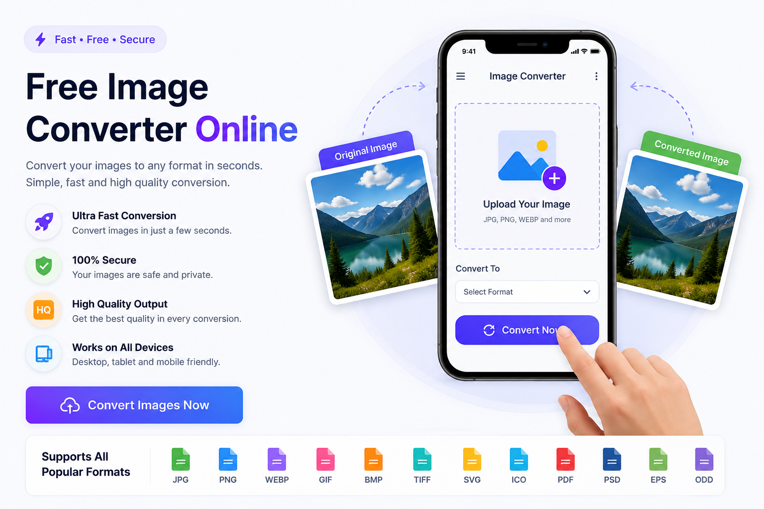Free Image Converter Interface